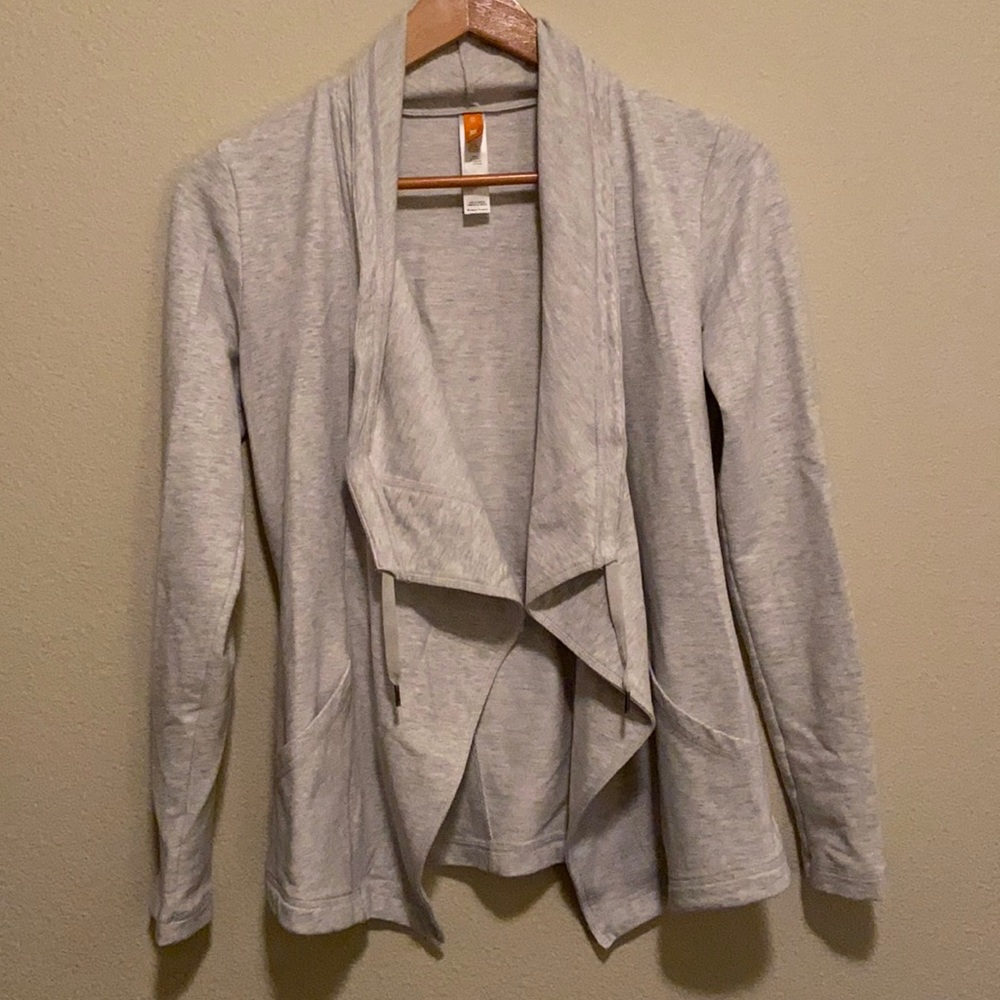 Lucy drapey gray cardigan